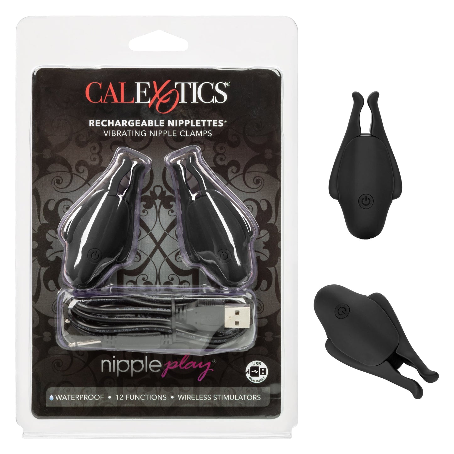 Rechargeable Nipplettes – Vibrating Adjustable Nipple Clamps