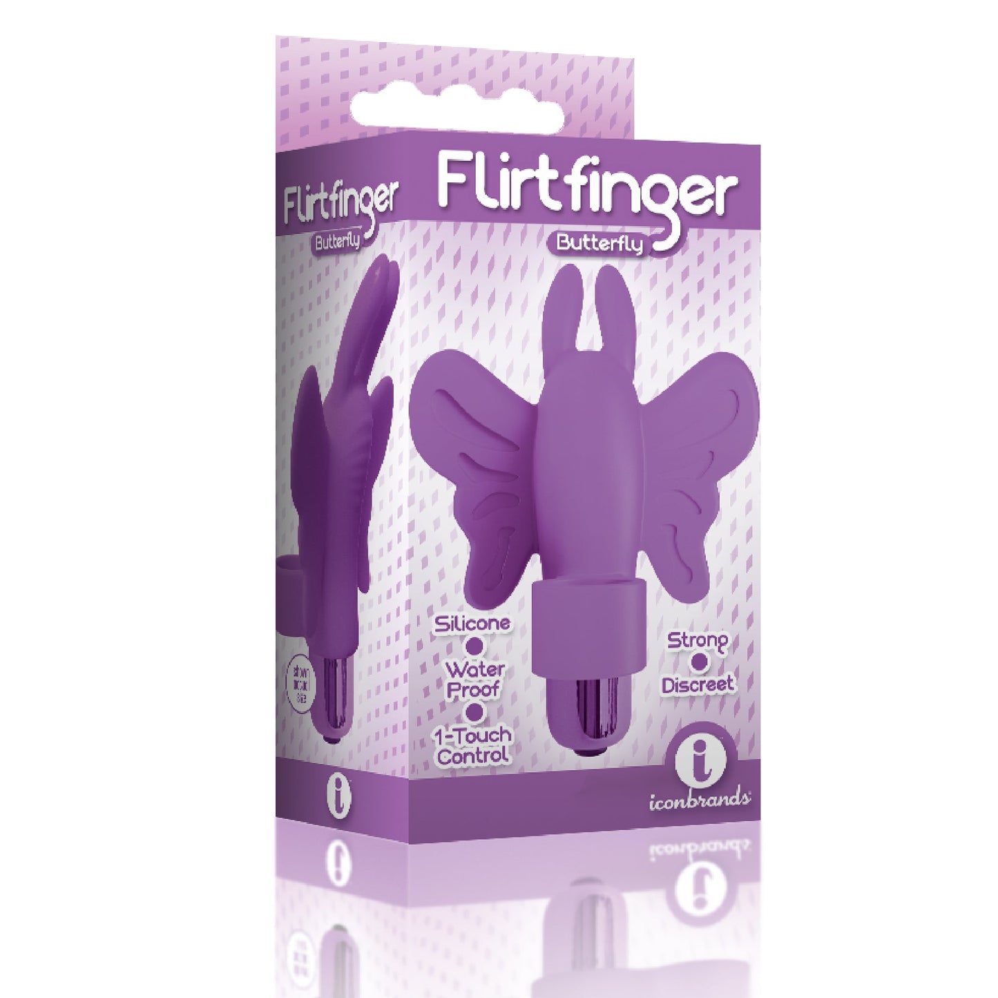 Flirt Finger Butterfly Silicone Vibrator for Clit Stimulation