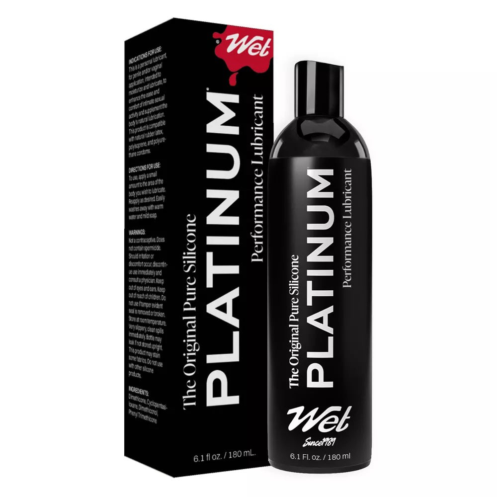 Wet Platinum Luxury Silicone Lubricant – 6.1oz Silicone Lubricant