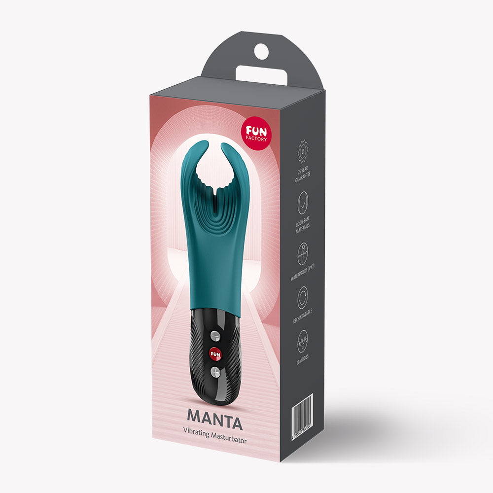 Manta Vibrating Masturbator (Bottle Green) – Powerful Vibrations Masturbator