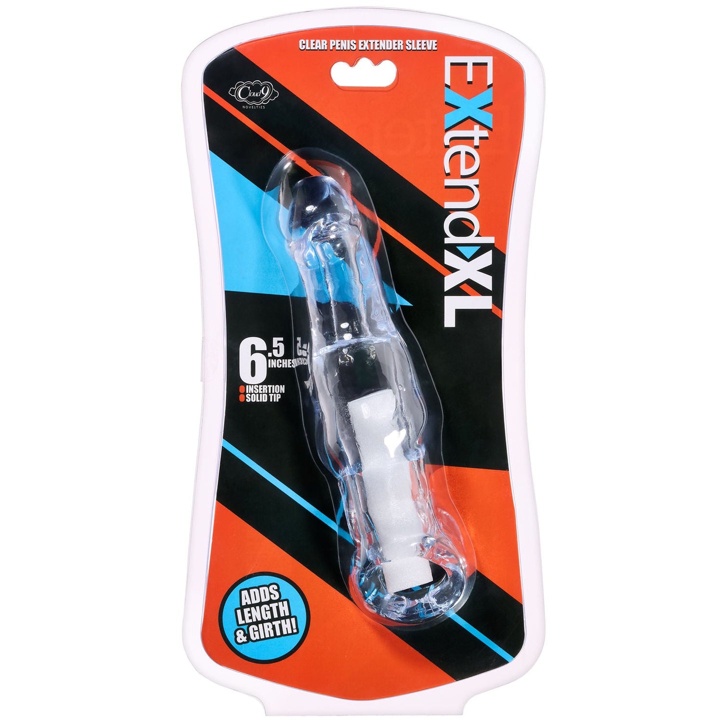 Extend XL Clear Penis Sleeve 7.25 Inch for Enhanced Girth and Length