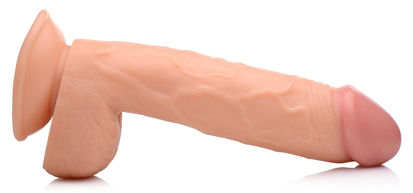 Pop Pecker 8.25 Inch Realistic Dildo With Suction Base Light