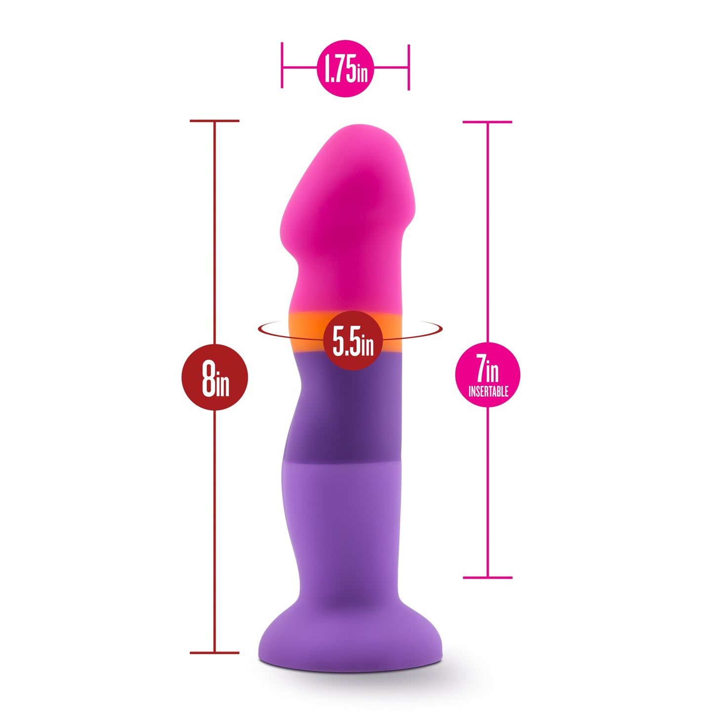 Avant D3 Summer Fling (Silicone) 8 Inch Dildo