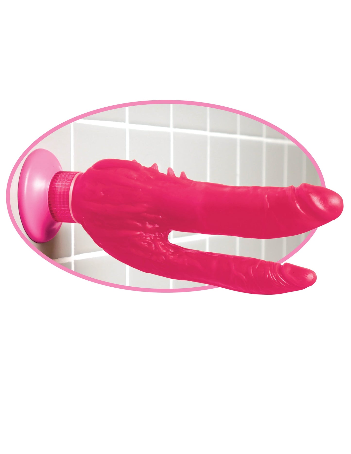 Wall Bangers Double Penetrator Vibrating Suction Cup