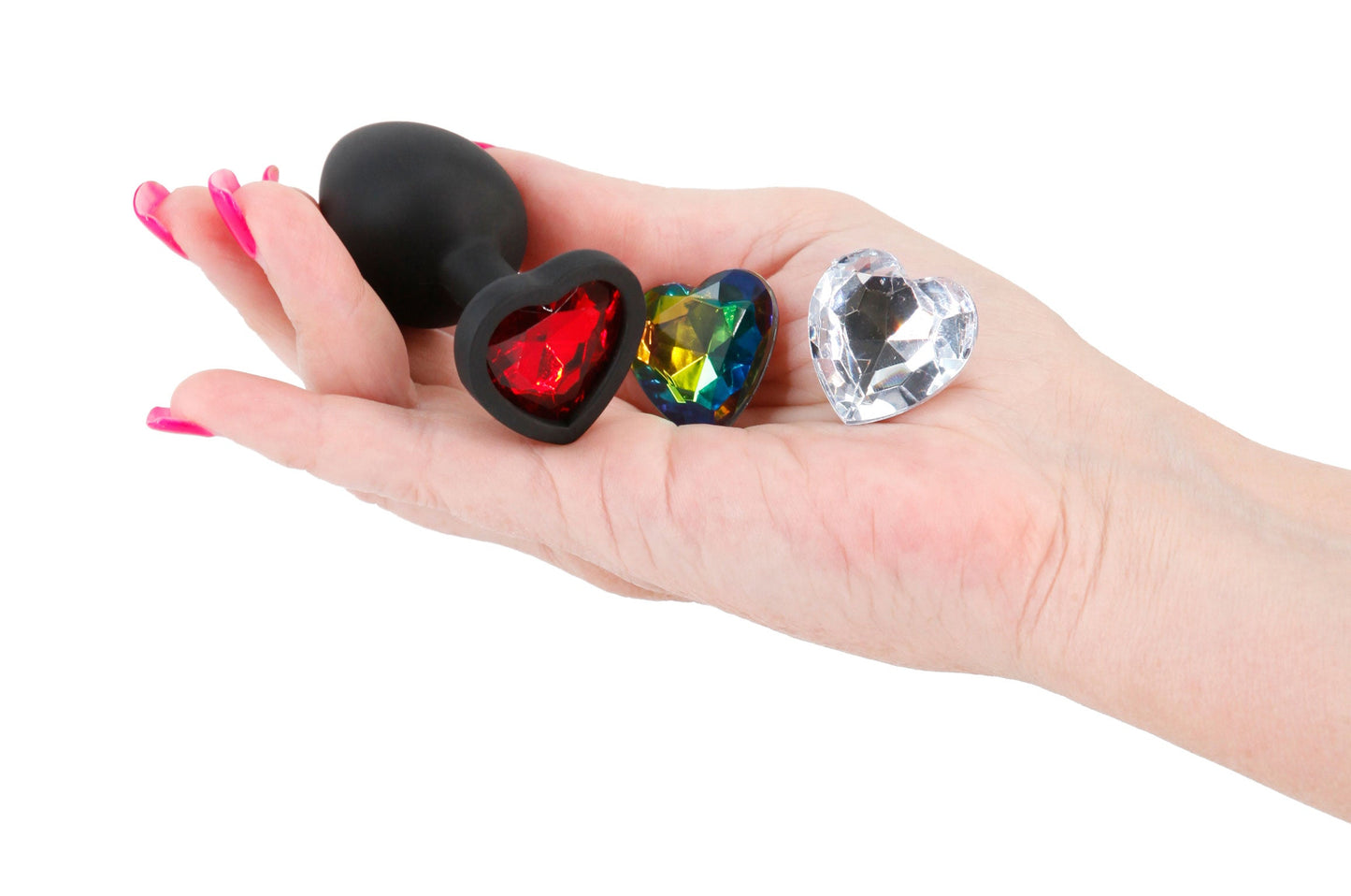 Glams Xchange Heart Small (Interchangeable Heart Gems) – Small Silicone Butt Plug