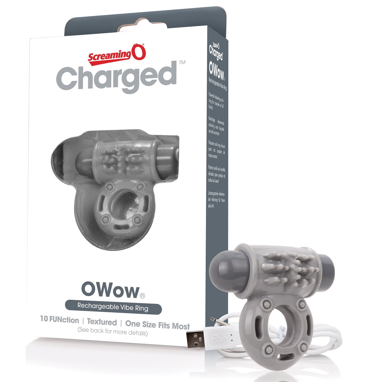 O Wow Ring – Rechargeable Vibrating Cock Ring with 10 Vibration Functions