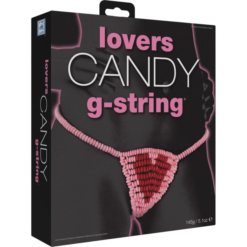 Lovers Candy Heart Shape Edible G-String One Size Fits All