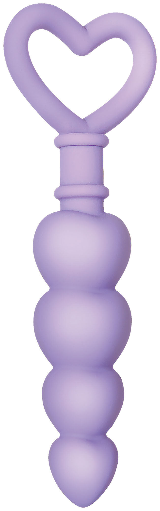 Sweet Treat Heart-Shaped Silicone Beads – 6.15" Flexible Graduated Butt Plug