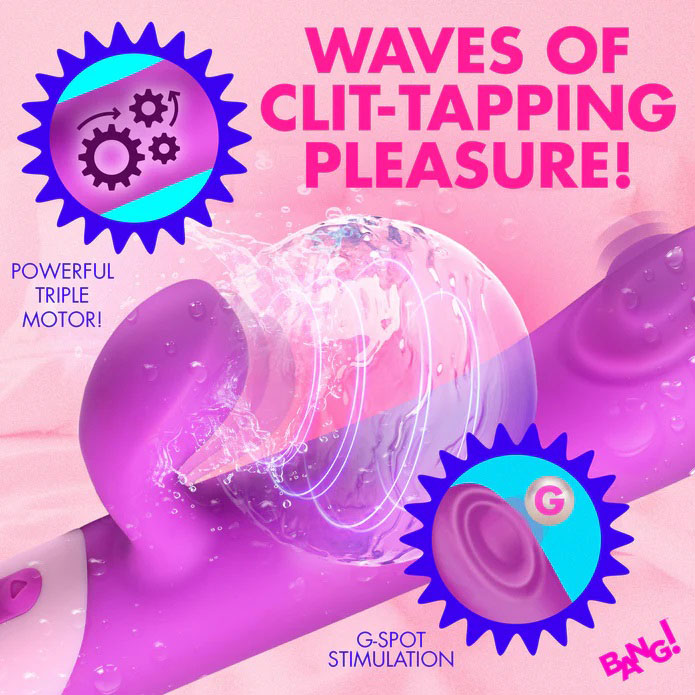 Clit Tapping Pulsing Rabbit (Purple) – Dual-Stimulation Rabbit Vibrator