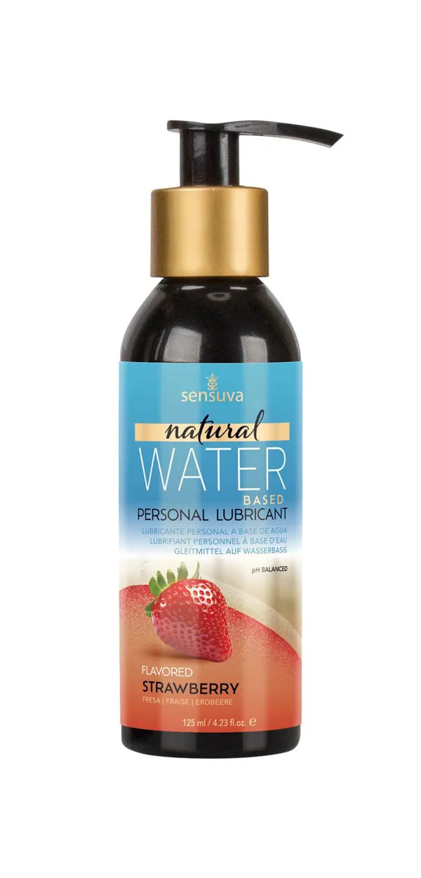 Sensuva Natural Water-Based Personal Lubricant 125ml Bottle
