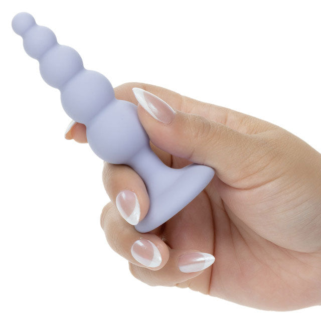 First Time Crystal Beaded Duo (Purple) – Beginner Beaded Anal Probe Set