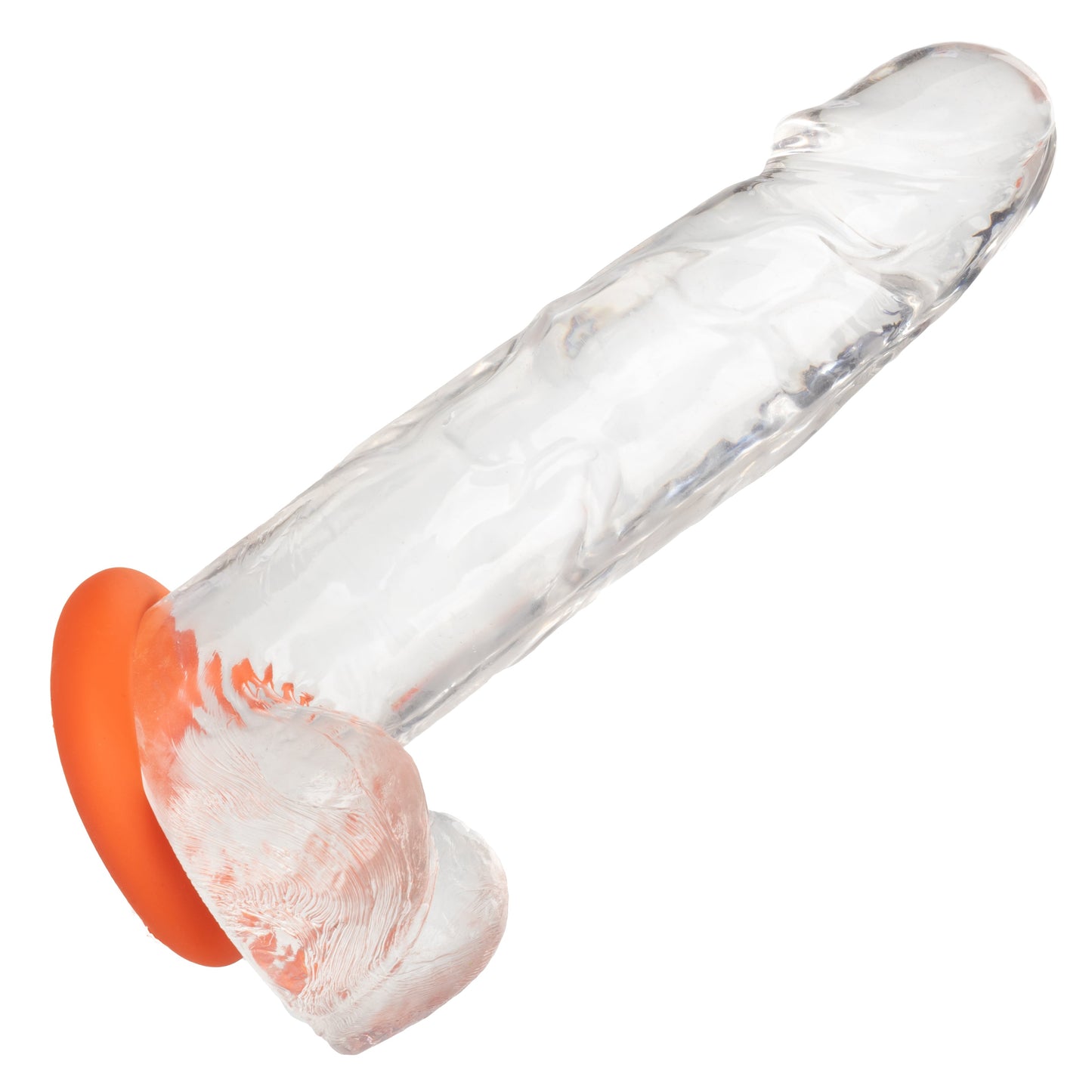 Alpha Liquid Silicone Prolong Large Ring Orange 1.25 Inch Diameter Stretchy Comfortable Durable