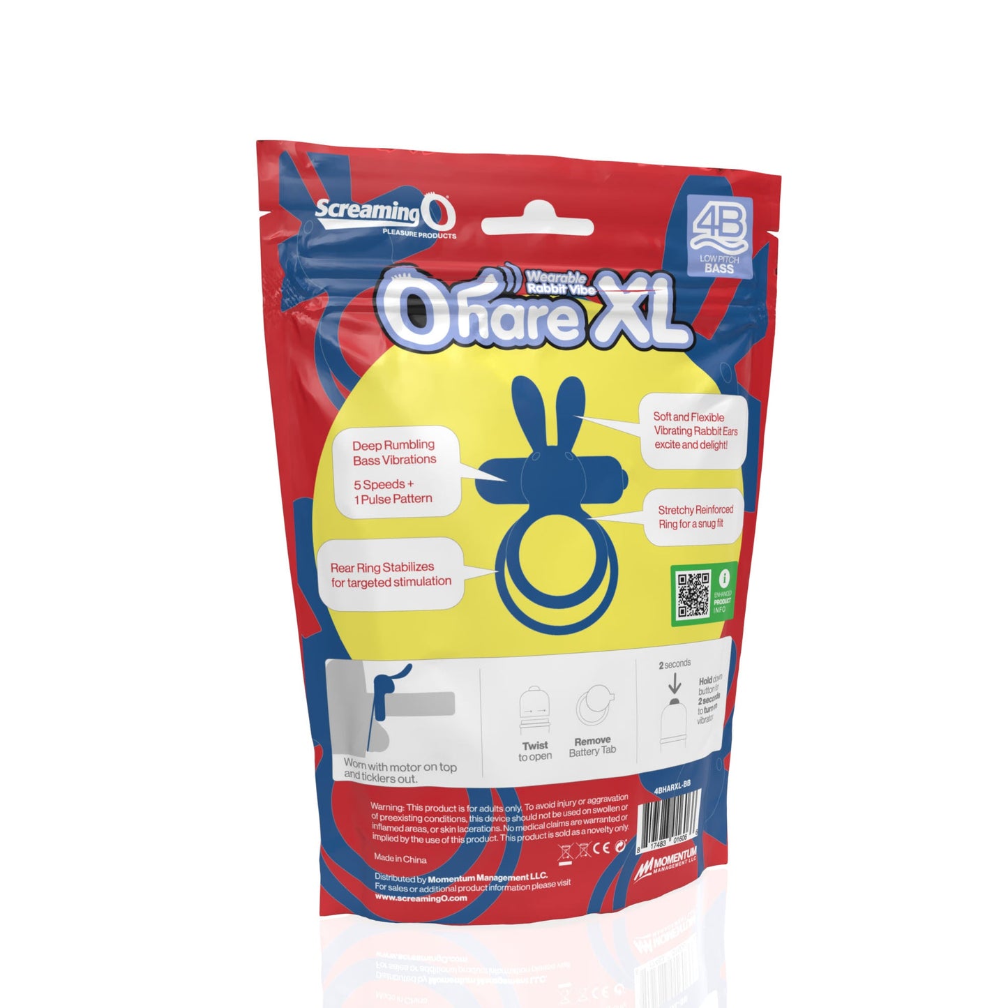 Screaming O 4B Ohare XL Blueberry – Powerful Deep Bass Vibrations