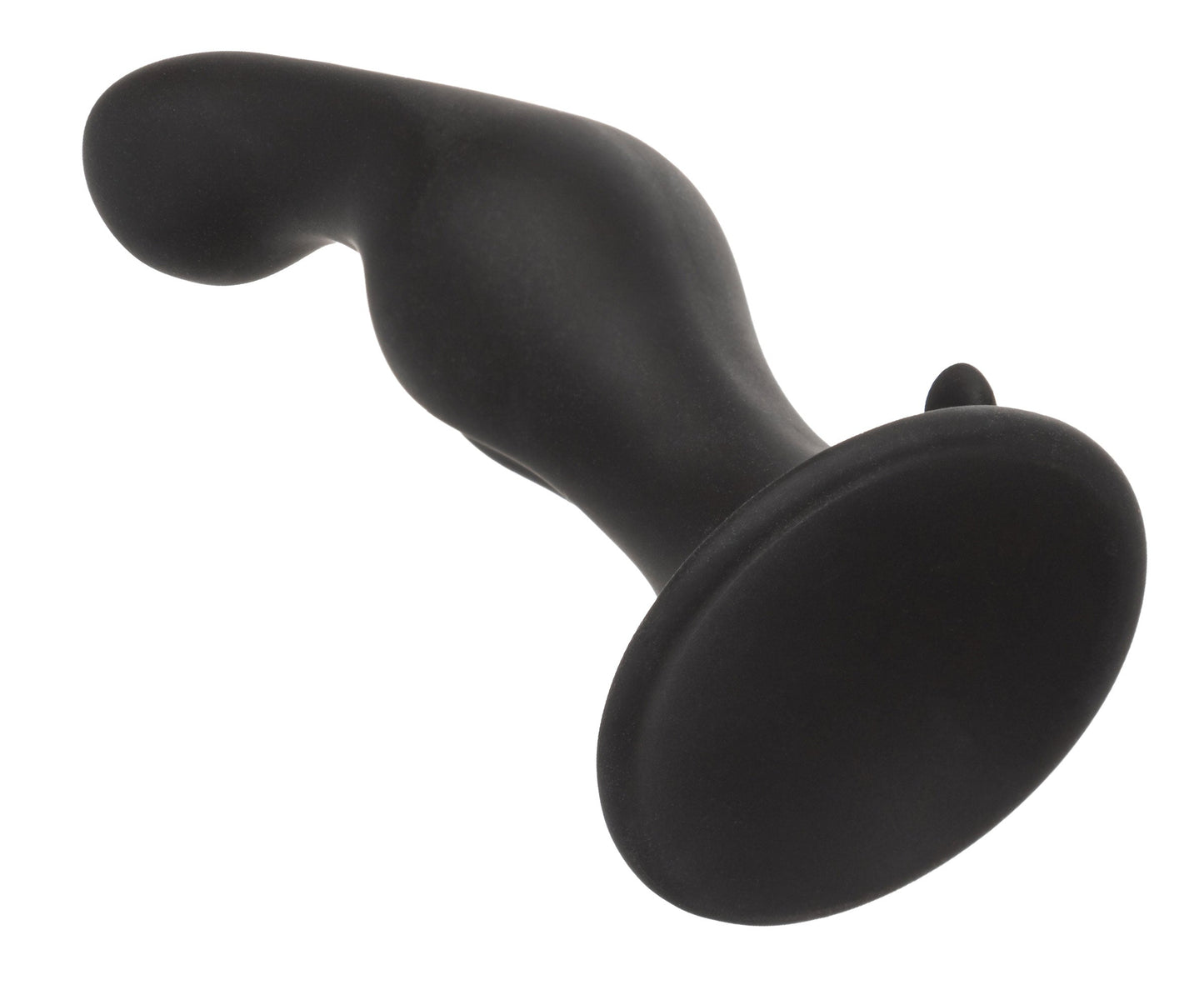 Silicone Anal Ripple Kit Set of 3 Black Graduated Curved Anal Plugs with Suction Cup Base