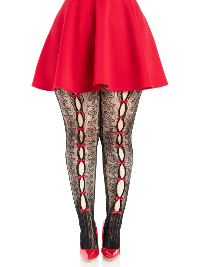 Plus Sweetheart Striped Tights – Plus Size Hosiery