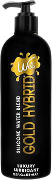 Wet Gold Hybrid Water Silicone Blend – 16oz Personal Lubricant