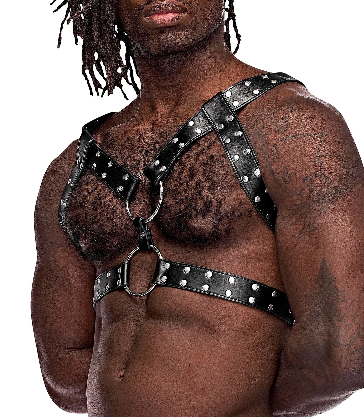 Gemini Leather Harness (Black) – Adjustable Leather Harness