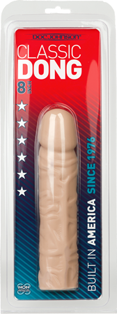 Doc Johnson Classic 8 Inch Dong – Lifelike Textured Silicone Dong