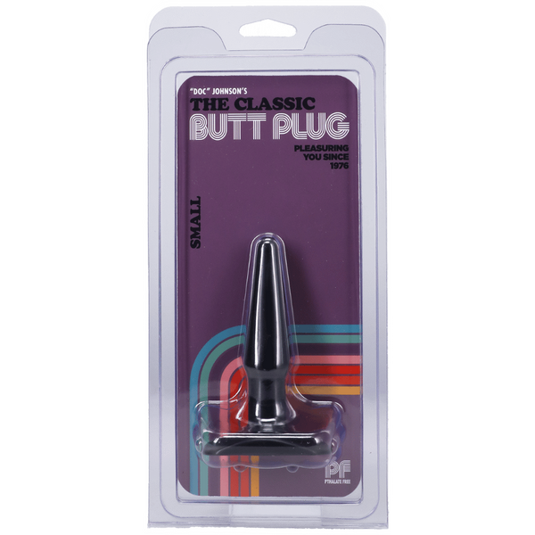 Classic Smooth Butt Plug Small Black