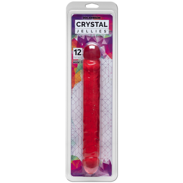 Crystal Jellies 12 Inch Double Dong (Pink) – Large Dildo