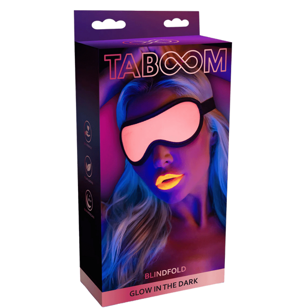 Taboom Glow Blindfold – Glow in the Dark BDSM Accessory