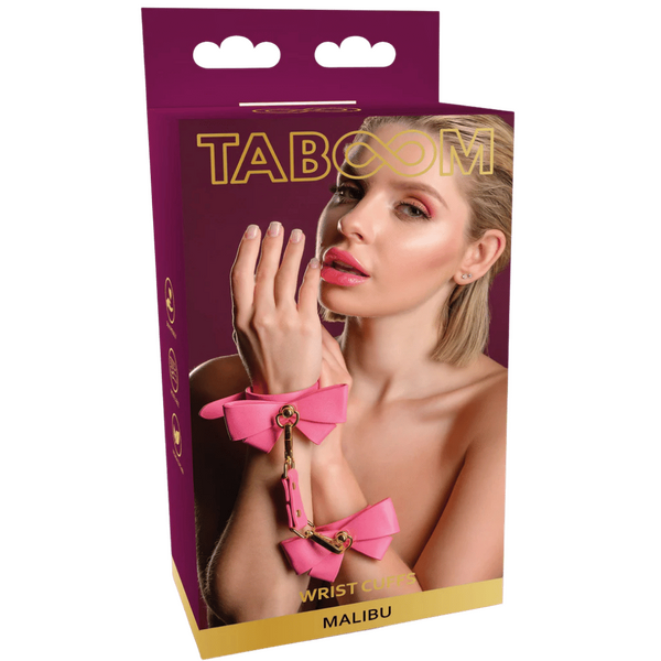 Taboom Malibu Wrist Cuffs – Vegan PU Leather Bondage Wrist Cuffs