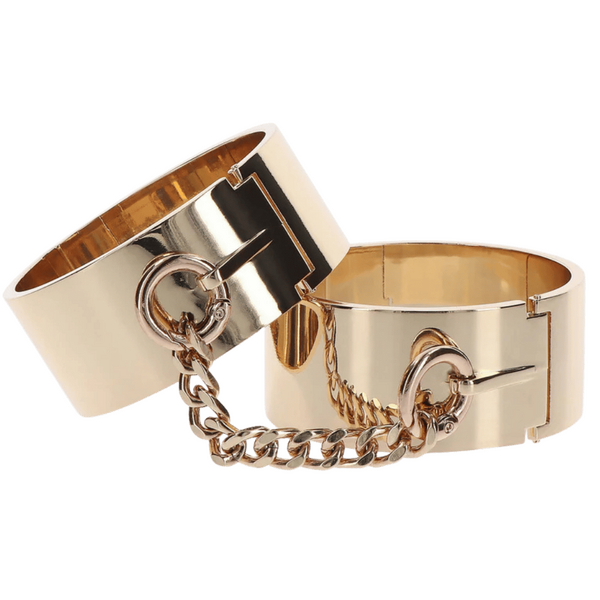 Slave Wrist Cuffs (Gold)