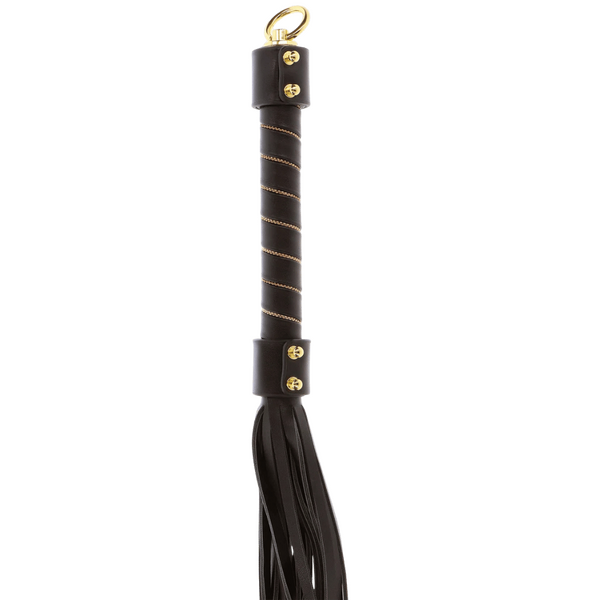 Taboom Studded Whip – Lightweight Vegan PU Leather Bondage Whip
