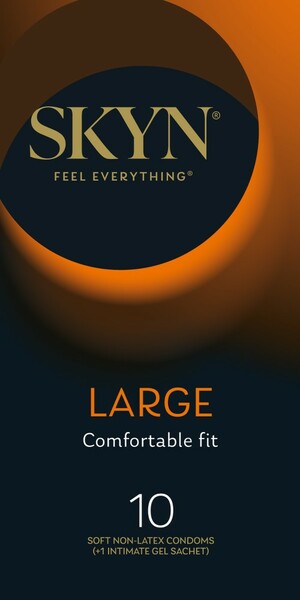 Skyn Large – Extra Comfort Polyisoprene Condoms 56mm 10 Pack
