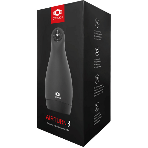 Airturn 3 – Suction Masturbator with 3 Suction Patterns and 6 Vibration Patterns