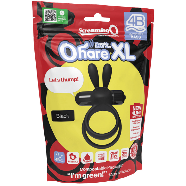Ohare XL 4B – Deep-Rumbling Bass Vibrator with Stretchy Ring