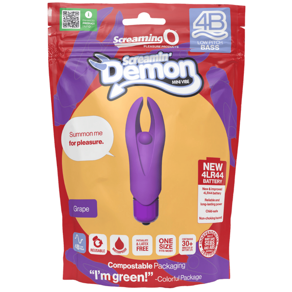 Demon 4B Low Pitch Bass – Deep-Rumbling 5-Speed Vibrator with Silicone Horns