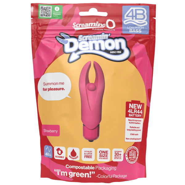 Demon 4B Low Pitch Bass – Deep-Rumbling 5-Speed Vibrator with Silicone Horns