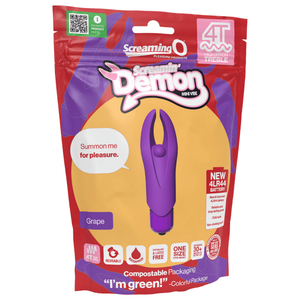 Demon 4T High Pitch Treble – Silicone Vibrator With 5 Speeds and Pulse Pattern