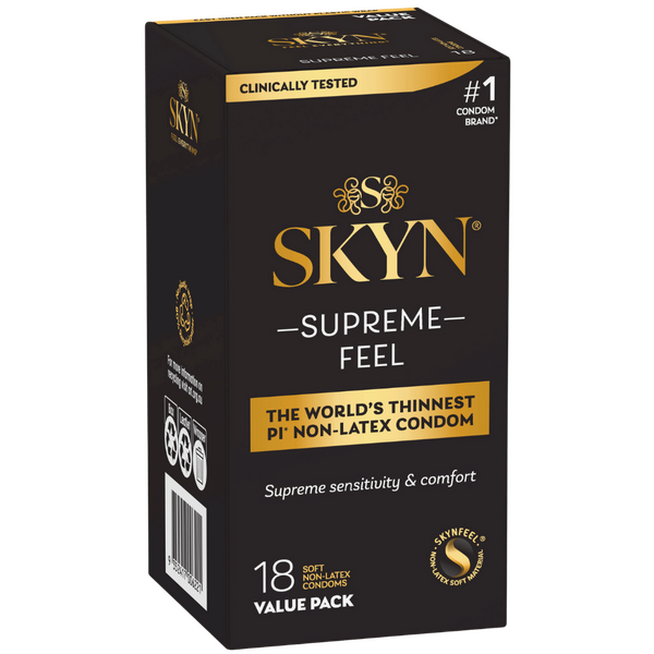 Skyn Supreme Feel – Ultra-Thin Polyisoprene Condoms 18 Pack