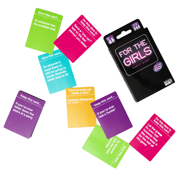 For The Girls Travel Edition – Card Game for 3-8 Players Ages 13 and Up