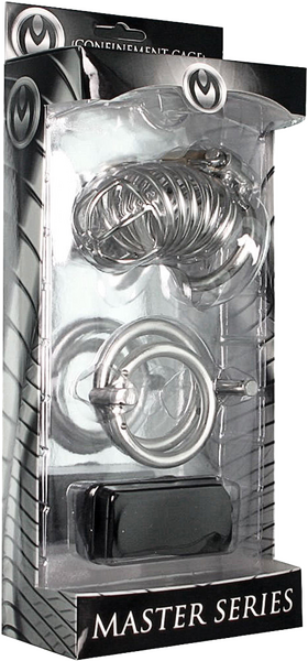 The Jail House Chastity Device – Male Locking Cage Chastity Device with Three Ring Sizes