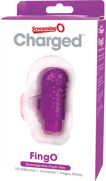 Charged Fing O – Rechargeable Mini Finger Vibrator with Vooom Technology