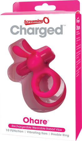 Charged Ohare – Rechargeable Double Cock Ring Rabbit Vibrator