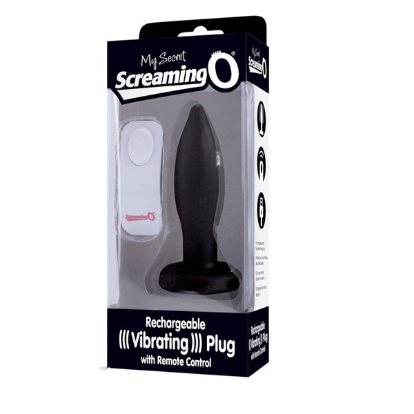 Screaming O My Secret Charged Plug – Remote-Controlled Rechargeable Vibrating Butt Plug