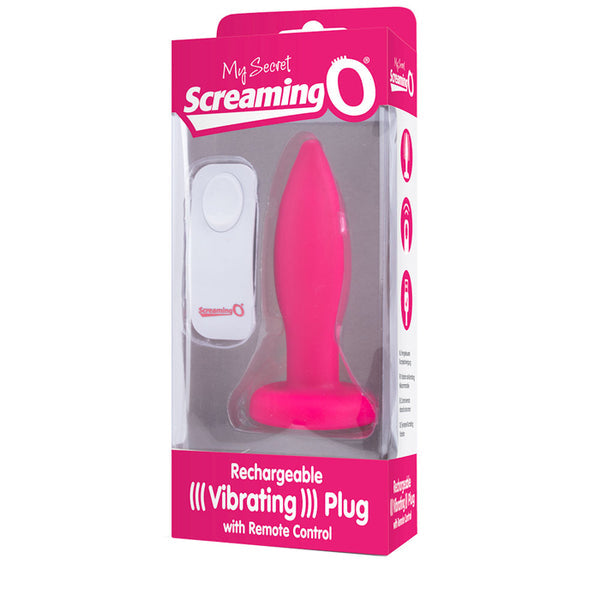 Screaming O My Secret Charged Plug – Remote-Controlled Rechargeable Vibrating Butt Plug