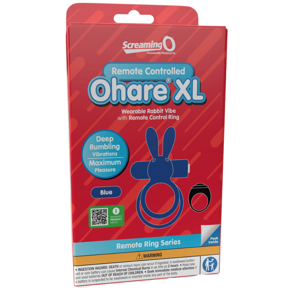 Ohare XL (Blue) – Remote-Controlled Rechargeable Waterproof Wearable Rabbit Vibrator