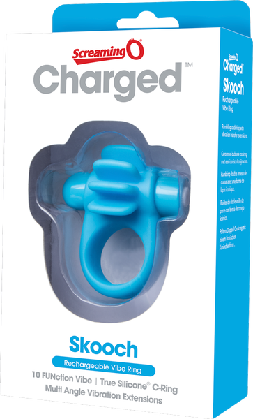 Skooch Charged – Rechargeable Vibrating Cock Ring with Textured Stimulation