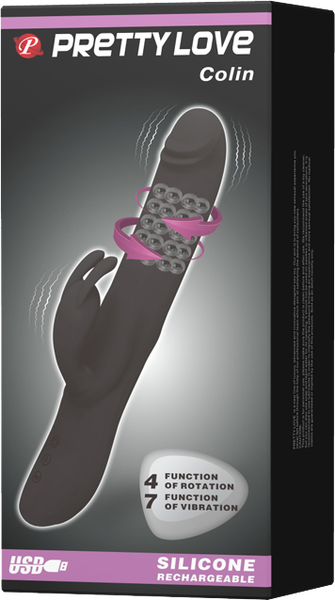 Pretty Love Rechargeable Colin Luxury Rechargeable Silicone Vibrator With Inflatable Head