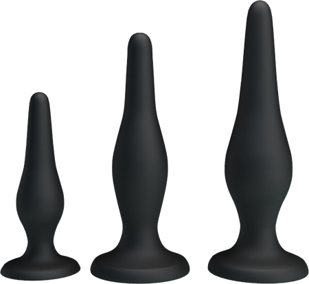 Beginner's Mini Anal Kit – Three Sizes Butt Plug Set for Beginners