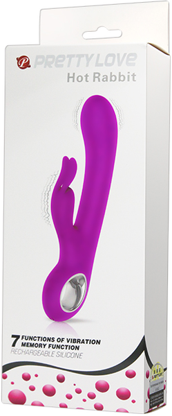 Rechargeable Hot Rabbit – Waterproof Silicone 7 Function Rechargeable Vibrator