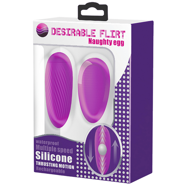 Silicone Naughty Egg – Remote-Controlled Wired Vibrating Egg