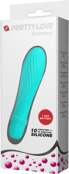 Solomon Mini Vibrator – Silicone Small Vibrator with Swirl Tip