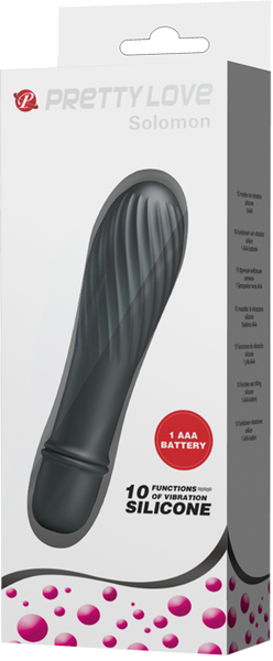 Solomon Mini Vibrator – Silicone Small Vibrator with Swirl Tip
