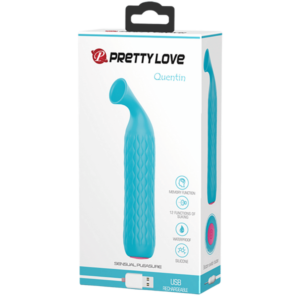 Rechargeable Quentin – 12 Suction Modes Clitoral Stimulator Made of Medical Silicone